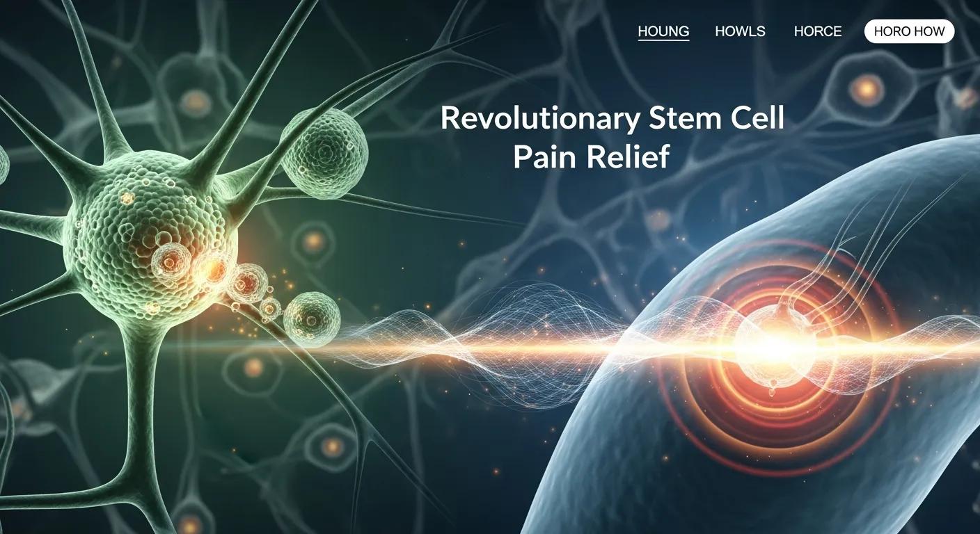 Revolutionary Stem Cell Pain Relief