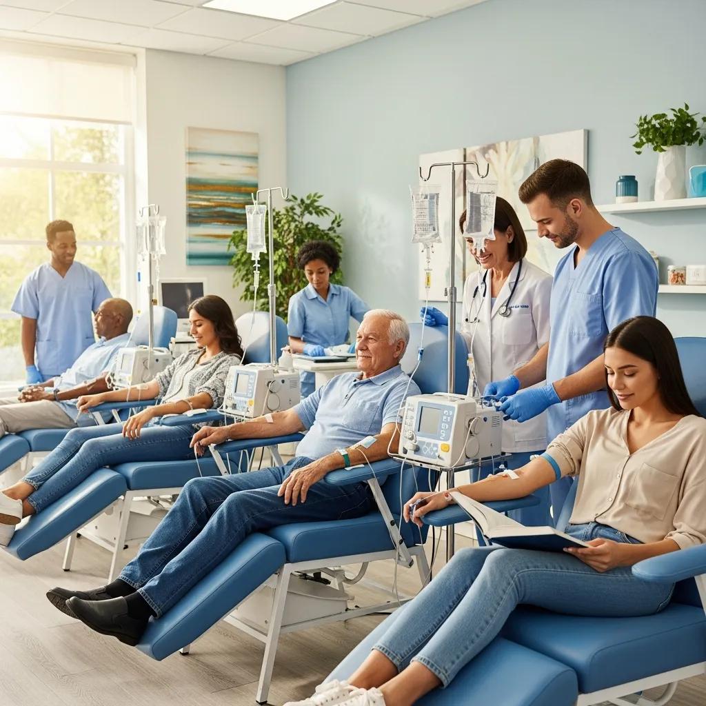 Patients receiving stem cell therapy in Clearwater, showcasing hope and recovery